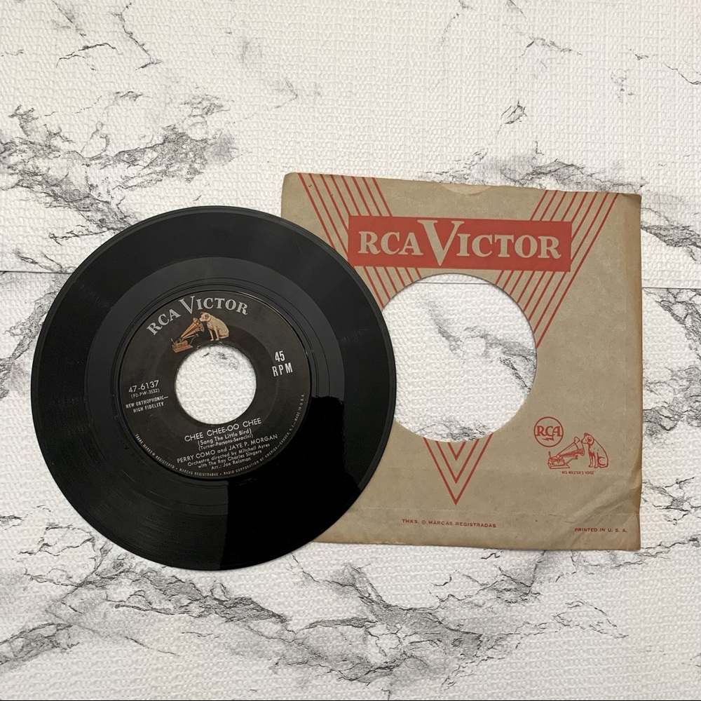HP🎉 Vintage Perry Como & Jaye P. Morgan 45 RPM Record Album//RCA Victor Records